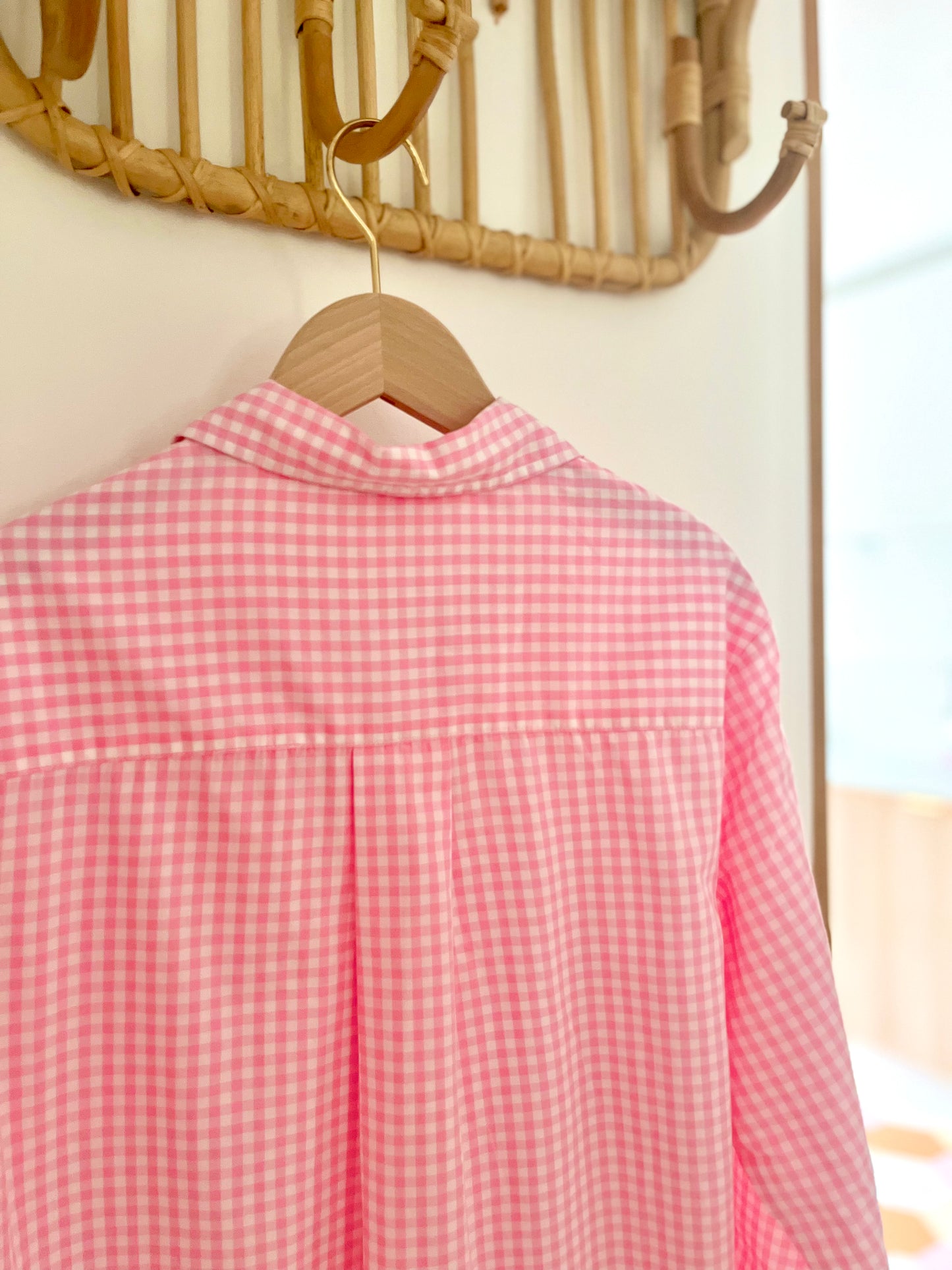 Chemise BIBBY vichy rose