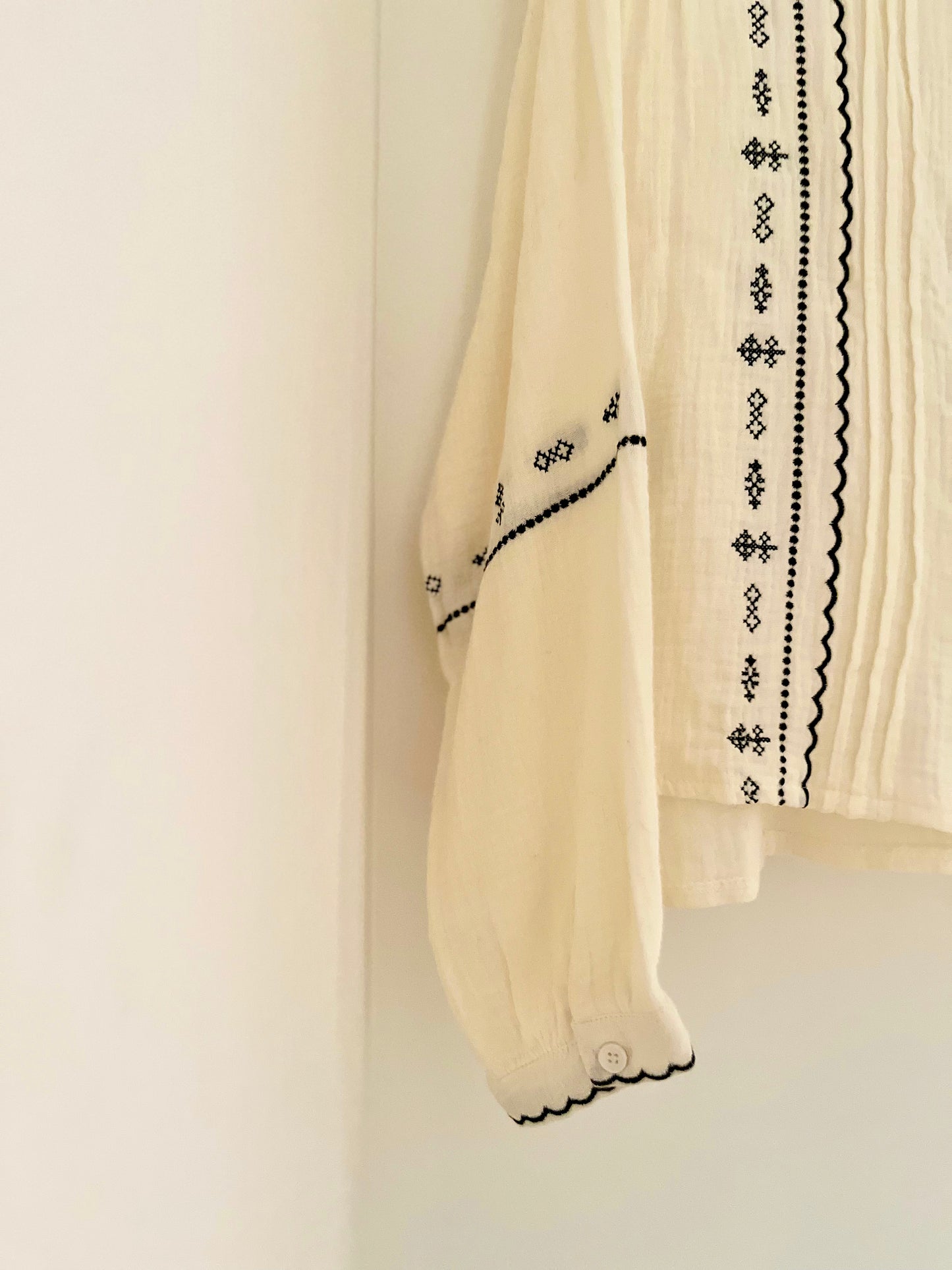 Chemise LOU écrue brodée