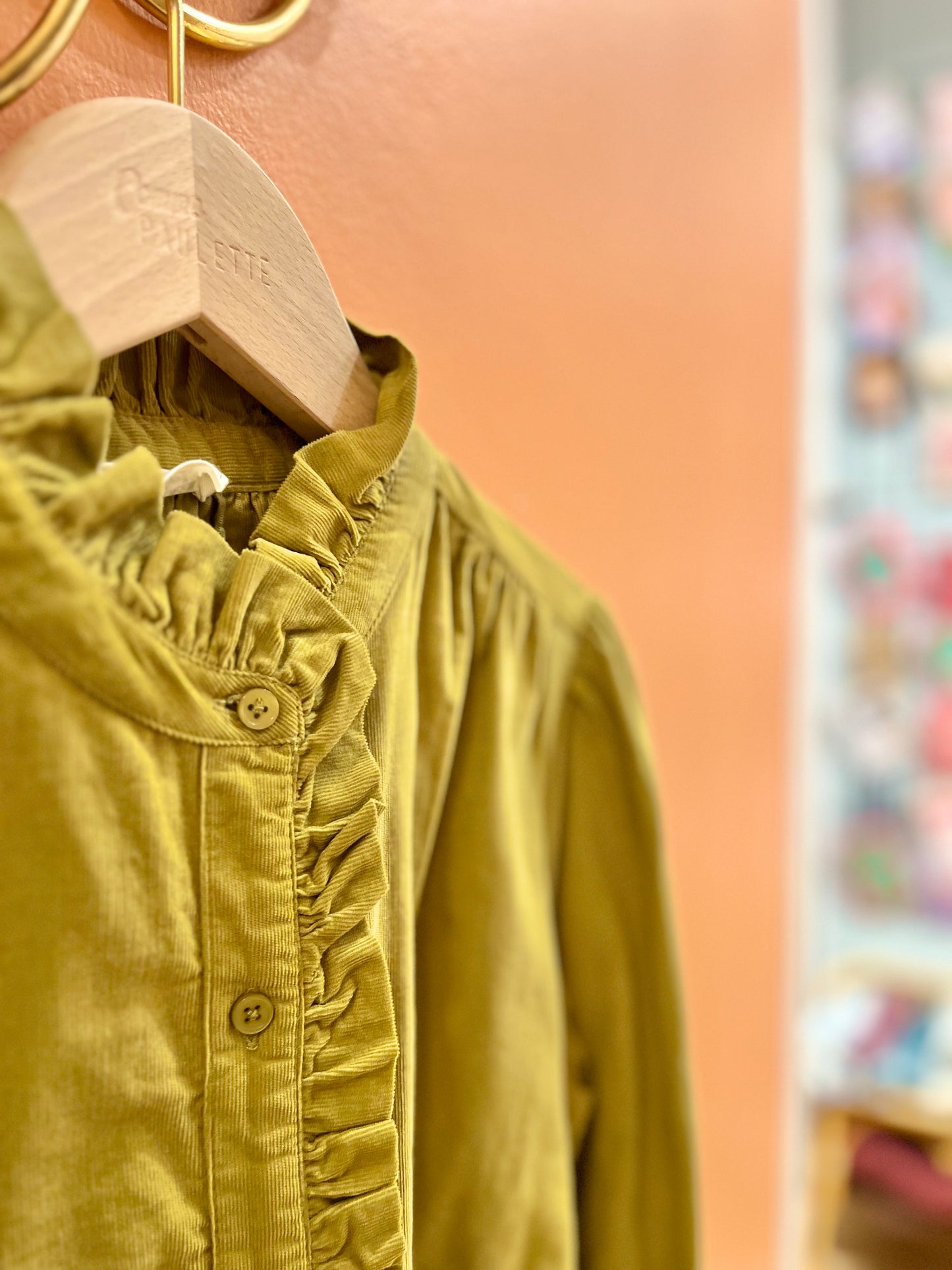 Chemisier AMÉLIA velours mousse