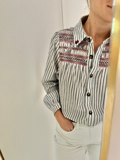 Chemise AMINATA bleue