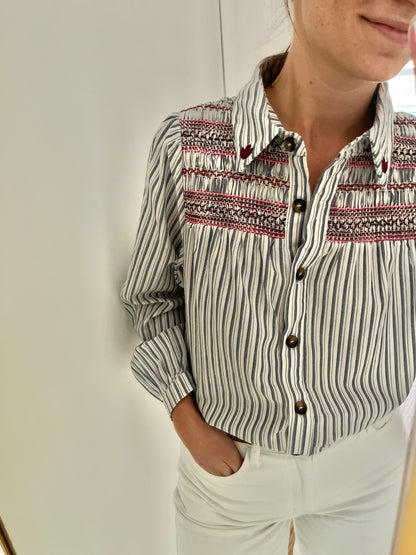 Chemise AMINATA bleue