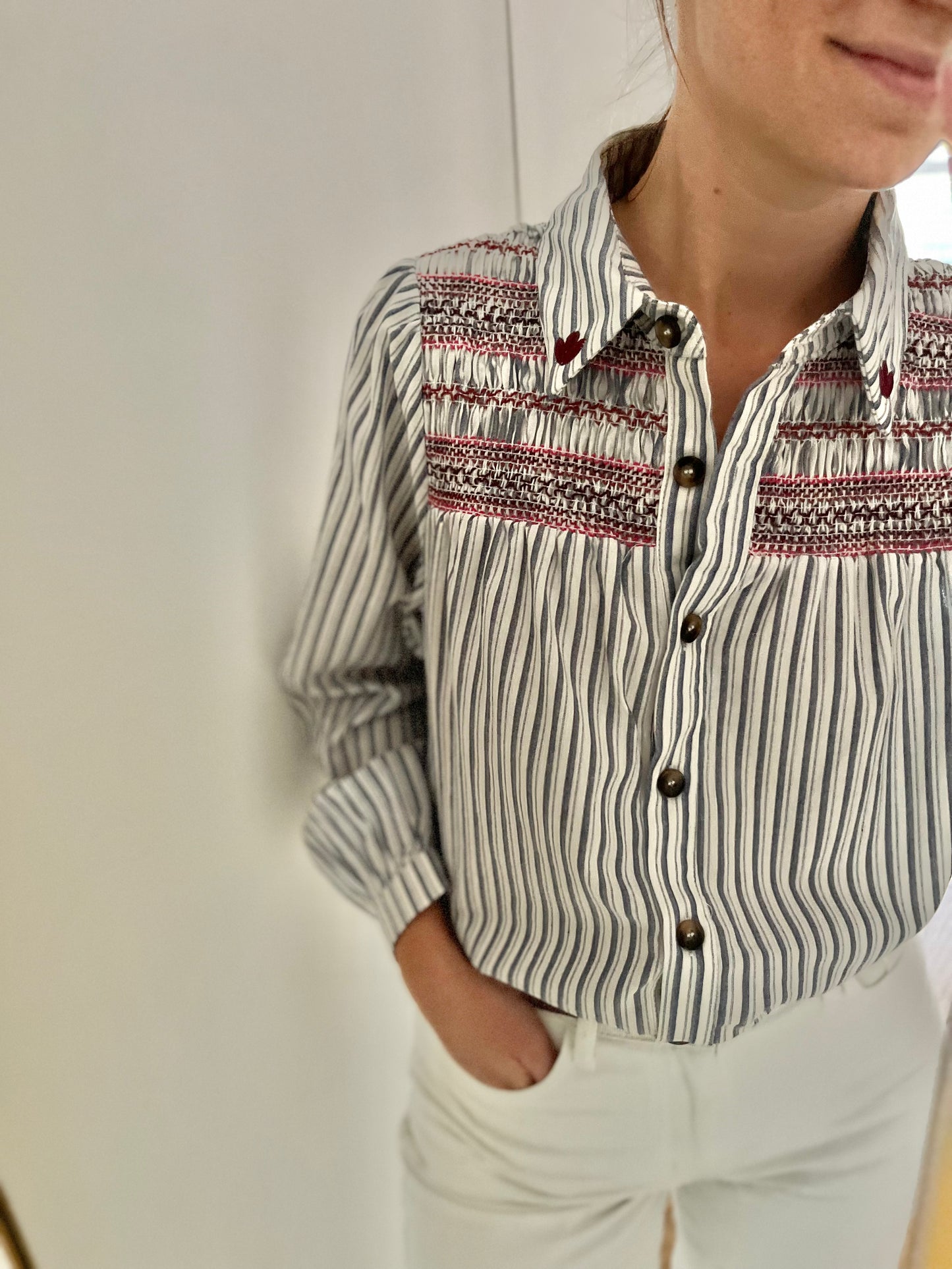 Chemise AMINATA bleue