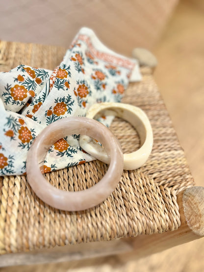 Jonc CHARLIE incurvée rose nude