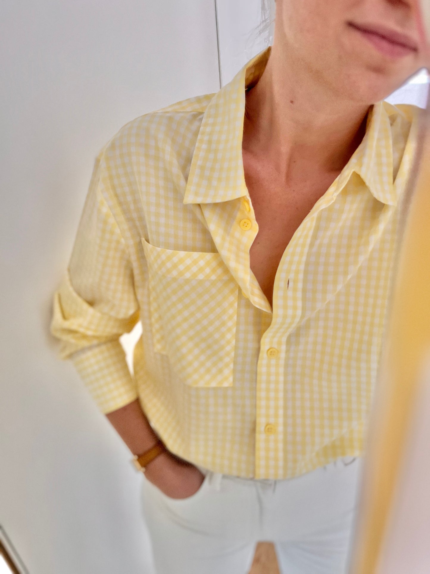 Chemise BIBBY vichy jaune