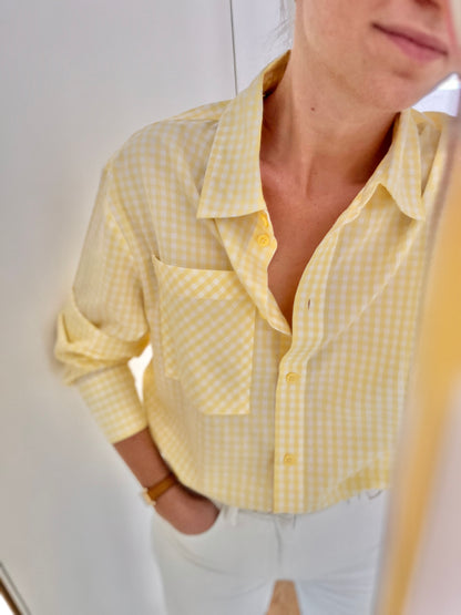 Chemise BIBBY vichy jaune