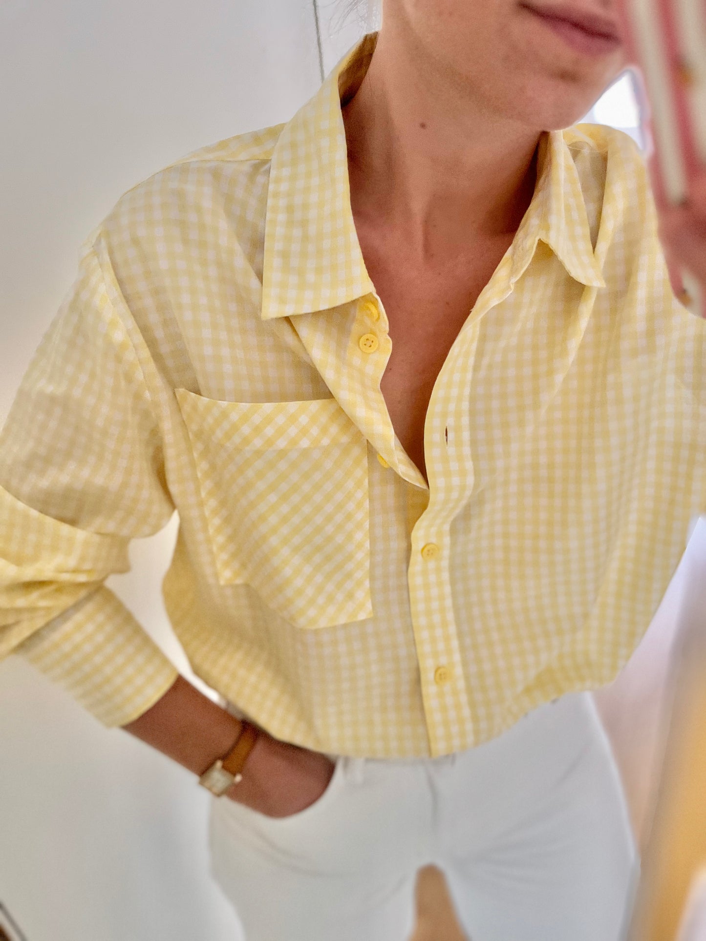 Chemise BIBBY vichy jaune