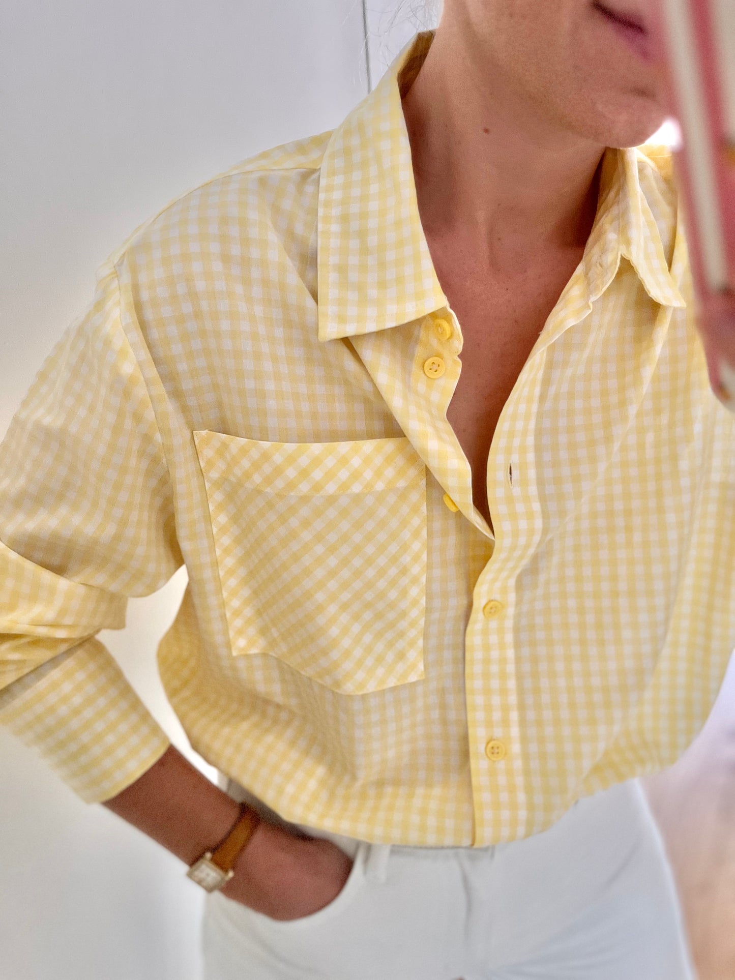 Chemise BIBBY vichy jaune