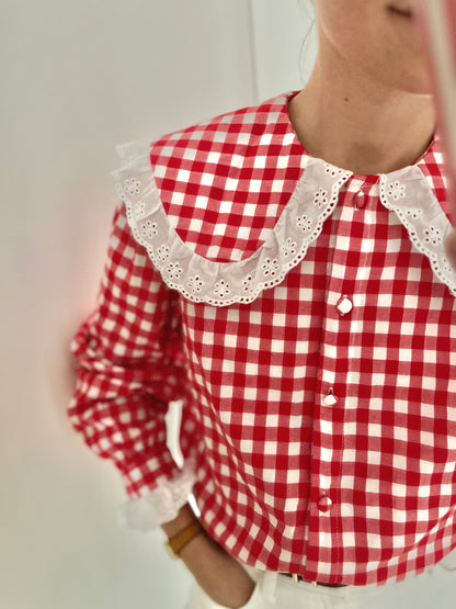 Chemise ACHILLE vichy rouge