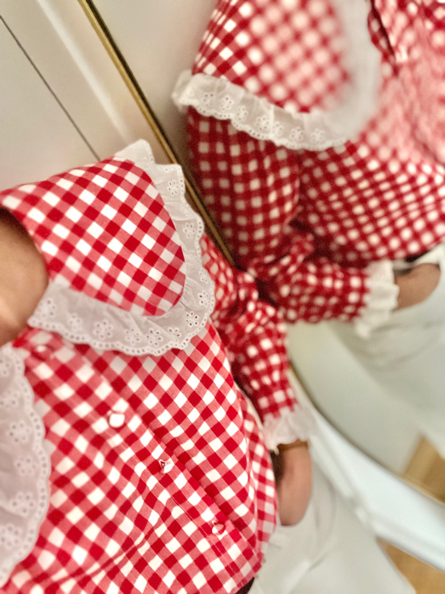 Chemise ACHILLE vichy rouge