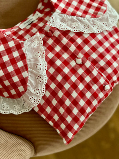 Chemise ACHILLE vichy rouge