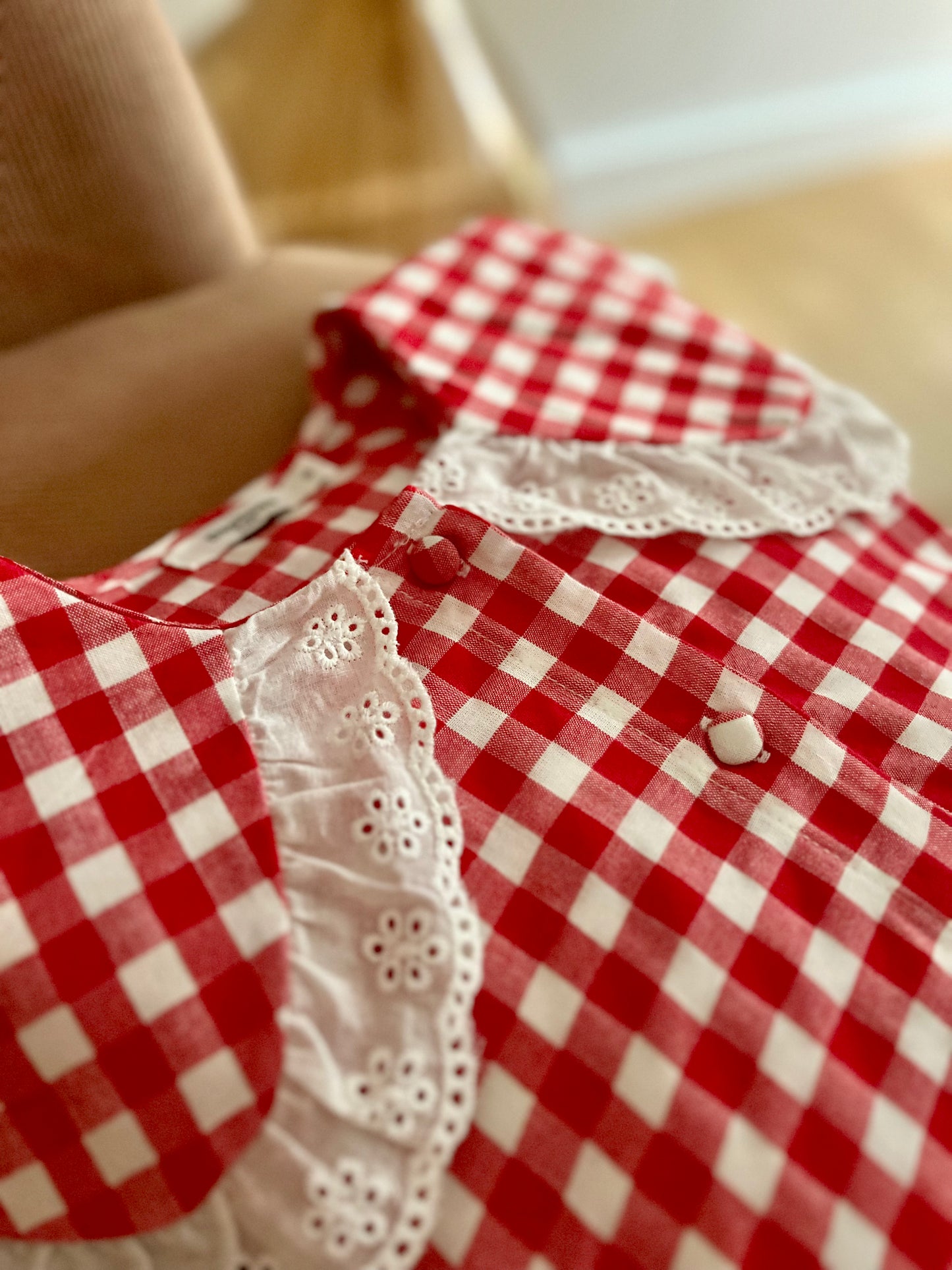Chemise ACHILLE vichy rouge