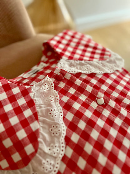Chemise ACHILLE vichy rouge