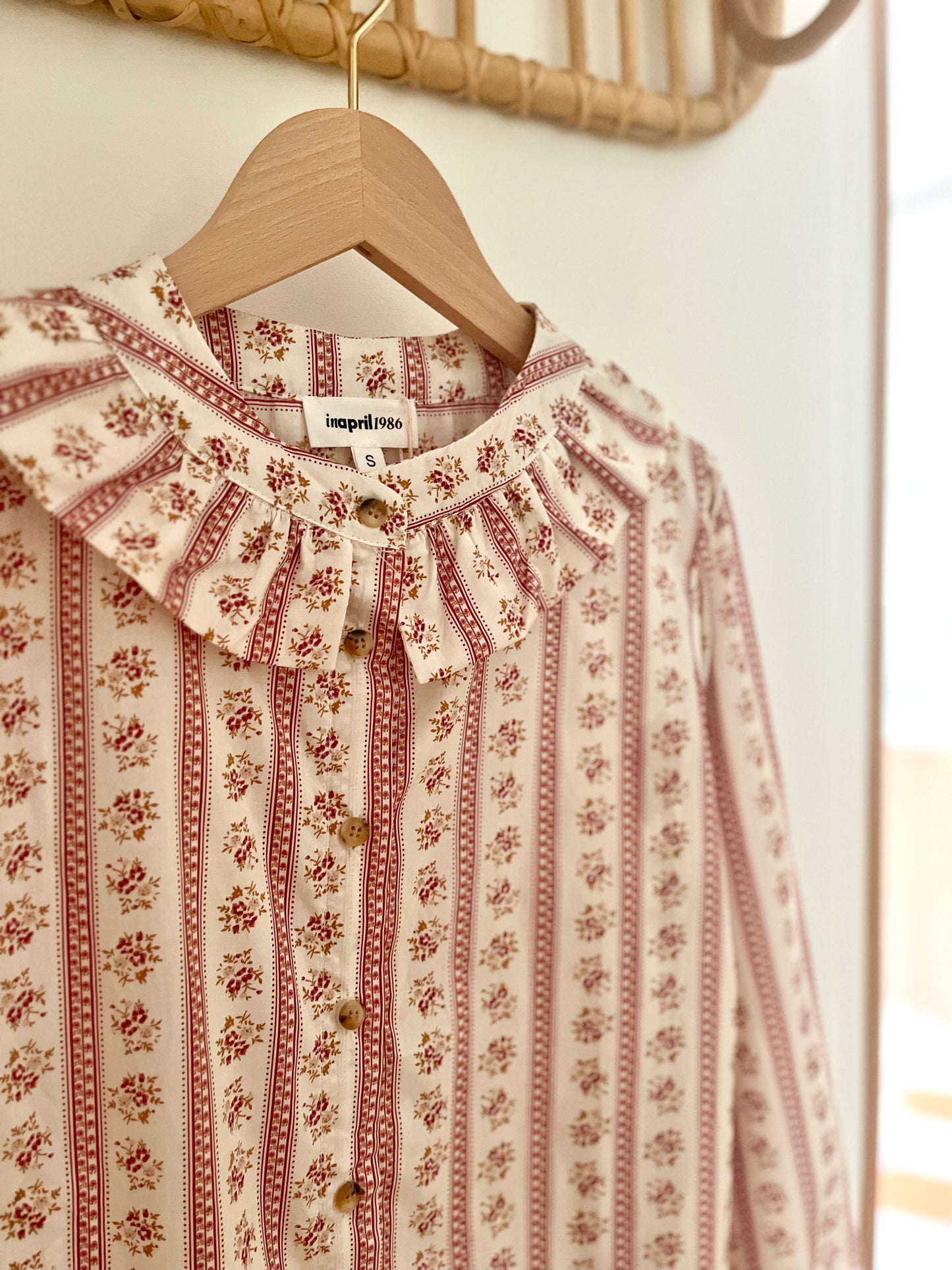 Chemise AVA fleurie rose