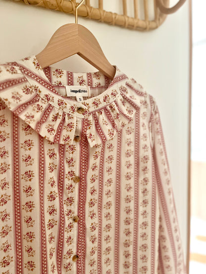 Chemise AVA fleurie rose