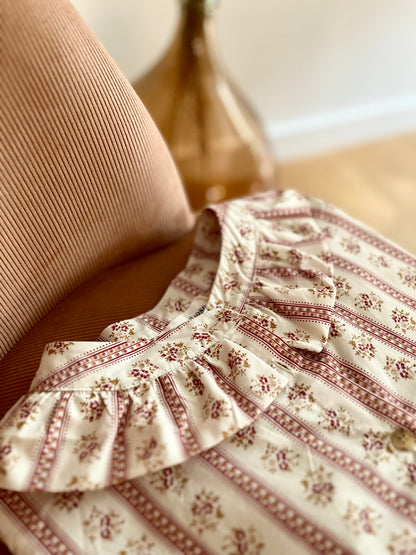 Chemise AVA fleurie rose