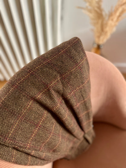 Pantalon BASILE carreaux marron/kaki