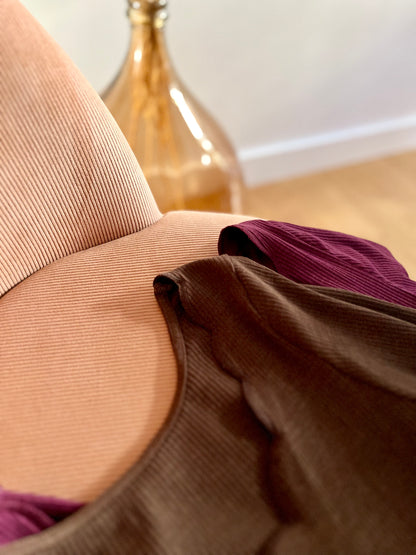 Body JOSÉPHINE festonné chocolat