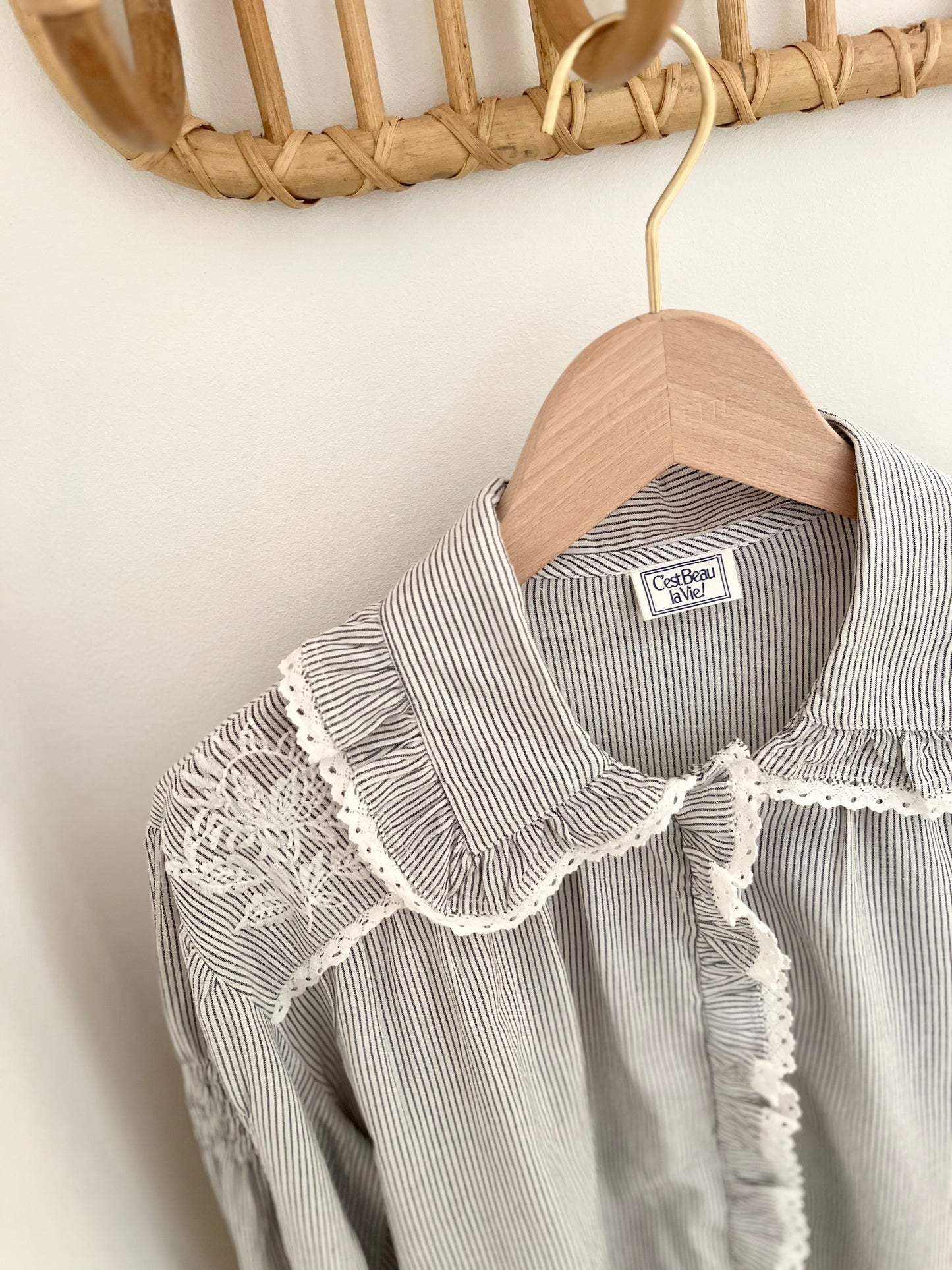 Chemise ARTHUR rayée brodée