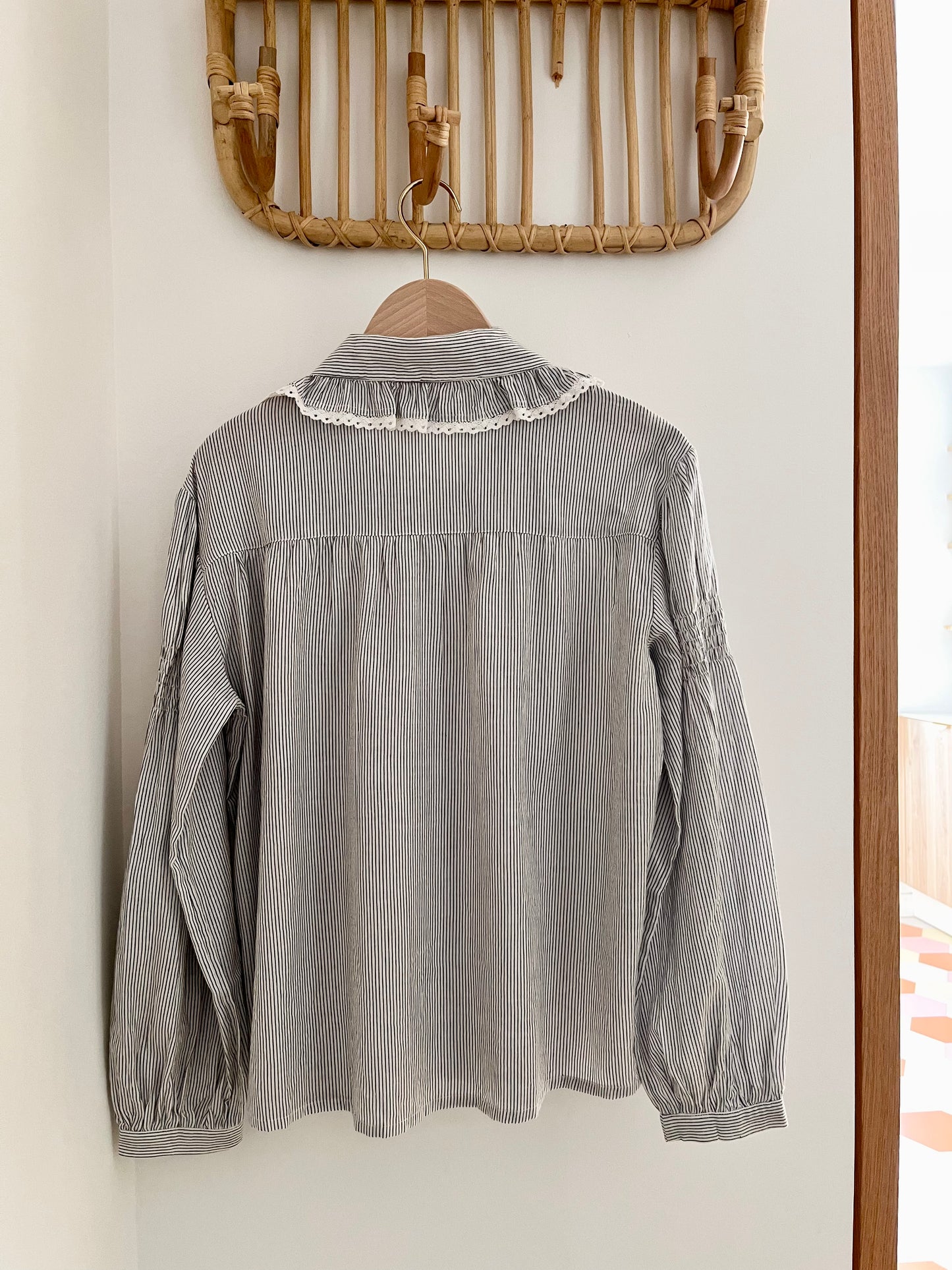 Chemise ARTHUR rayée brodée