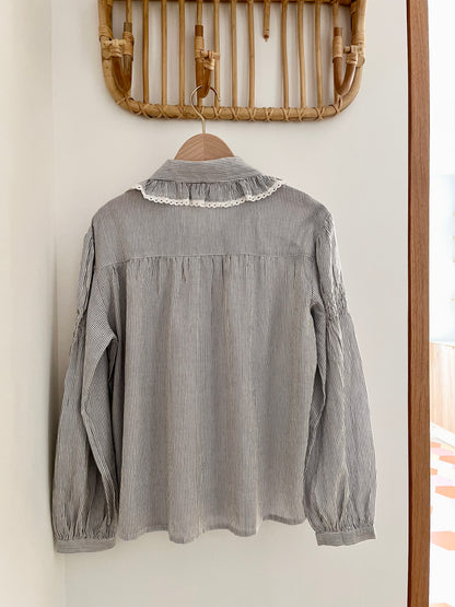 Chemise ARTHUR rayée brodée