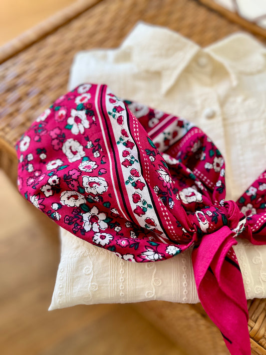 Foulard SANISTY cerise