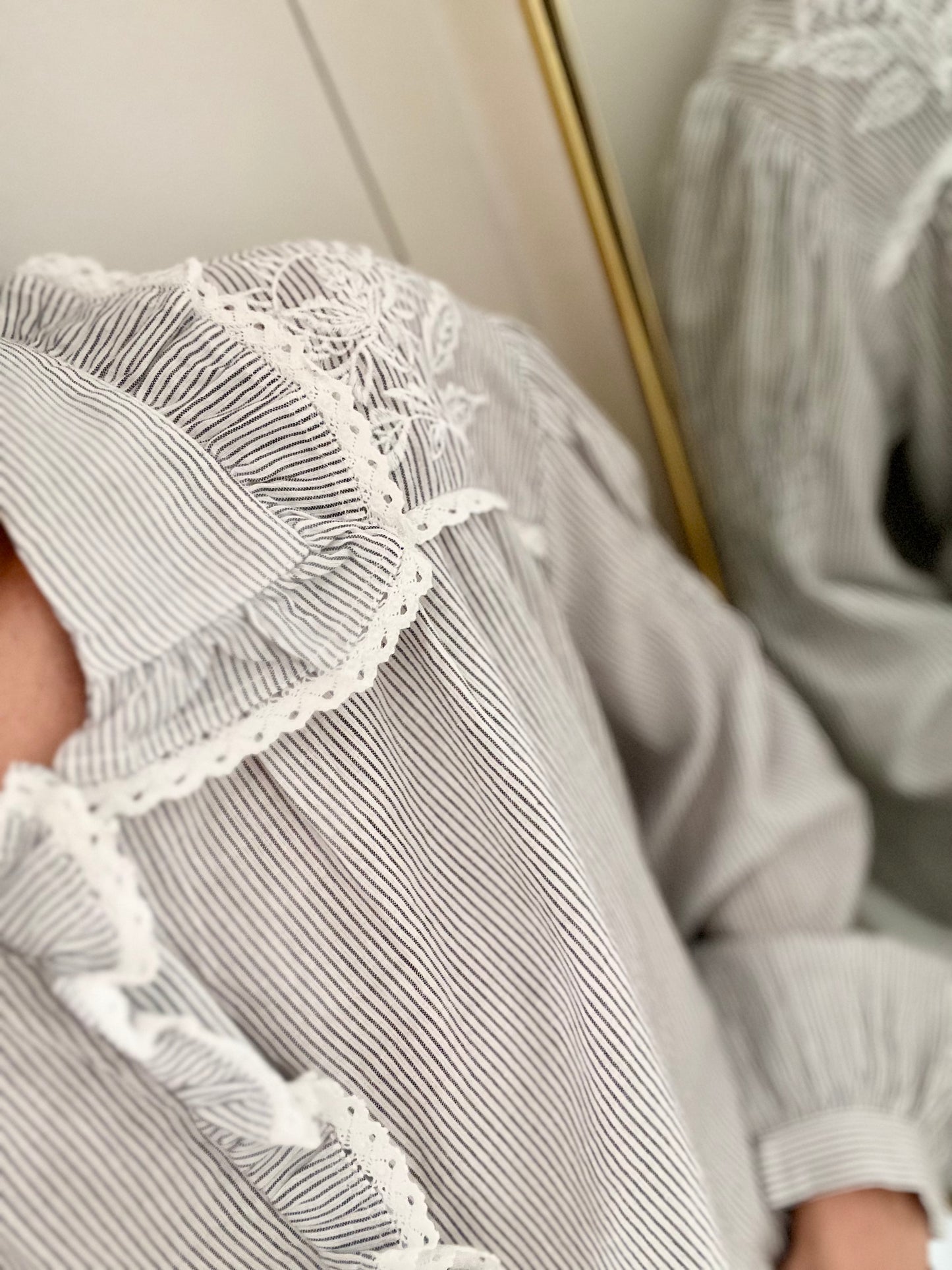 Chemise ARTHUR rayée brodée