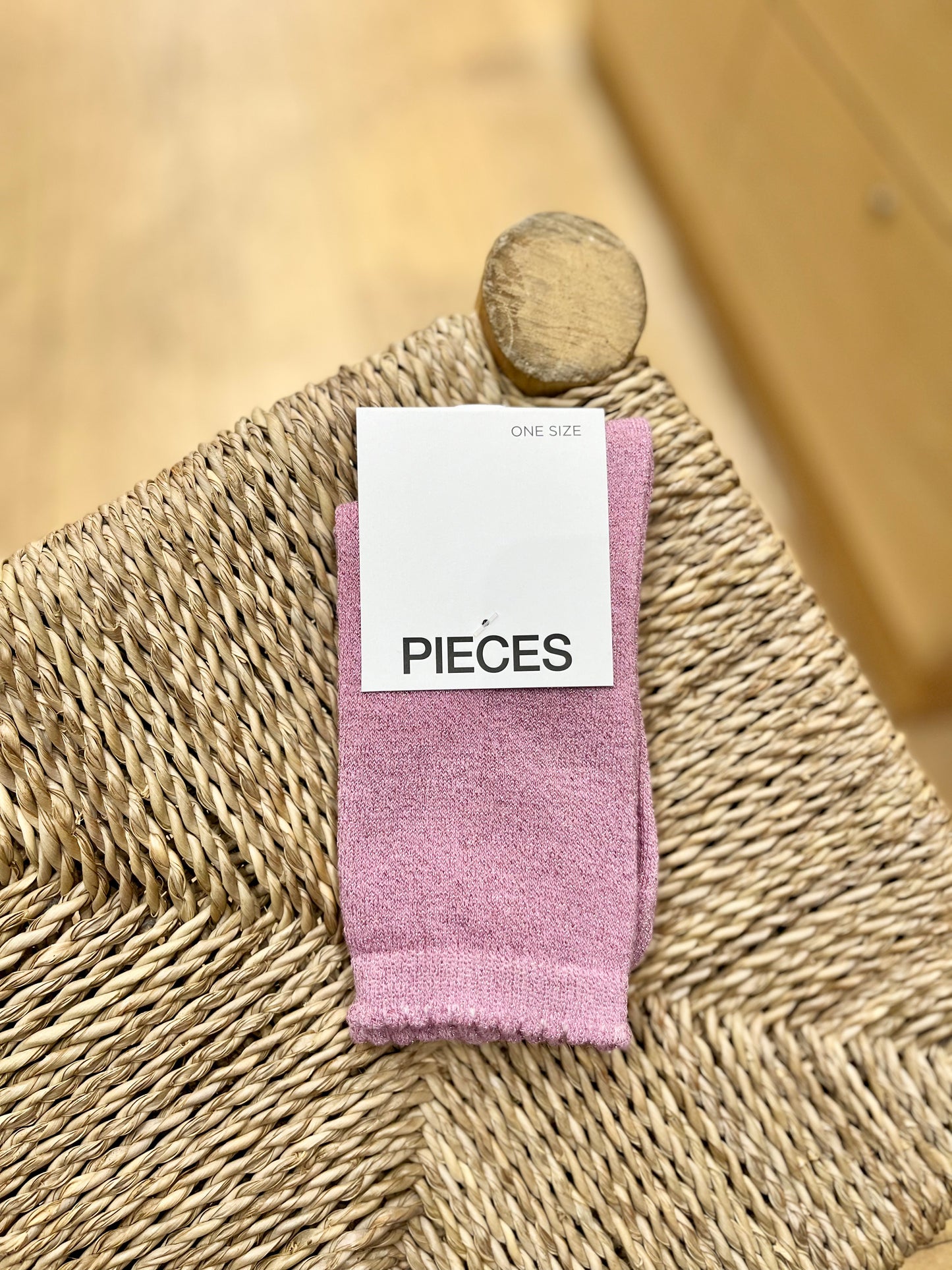 Chaussettes pailletées SEBBY orchidée