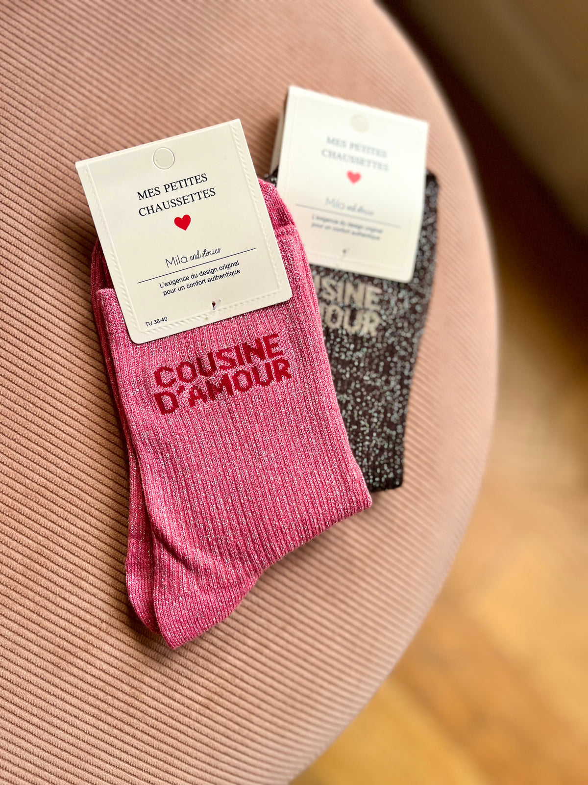 Chaussettes pailletées COUSINE D'AMOUR