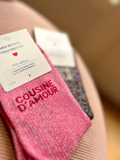 Chaussettes pailletées COUSINE D'AMOUR