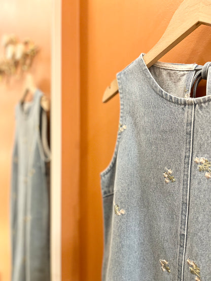 Robe en jeans ANTOINE brodée