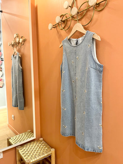 Robe en jeans ANTOINE brodée