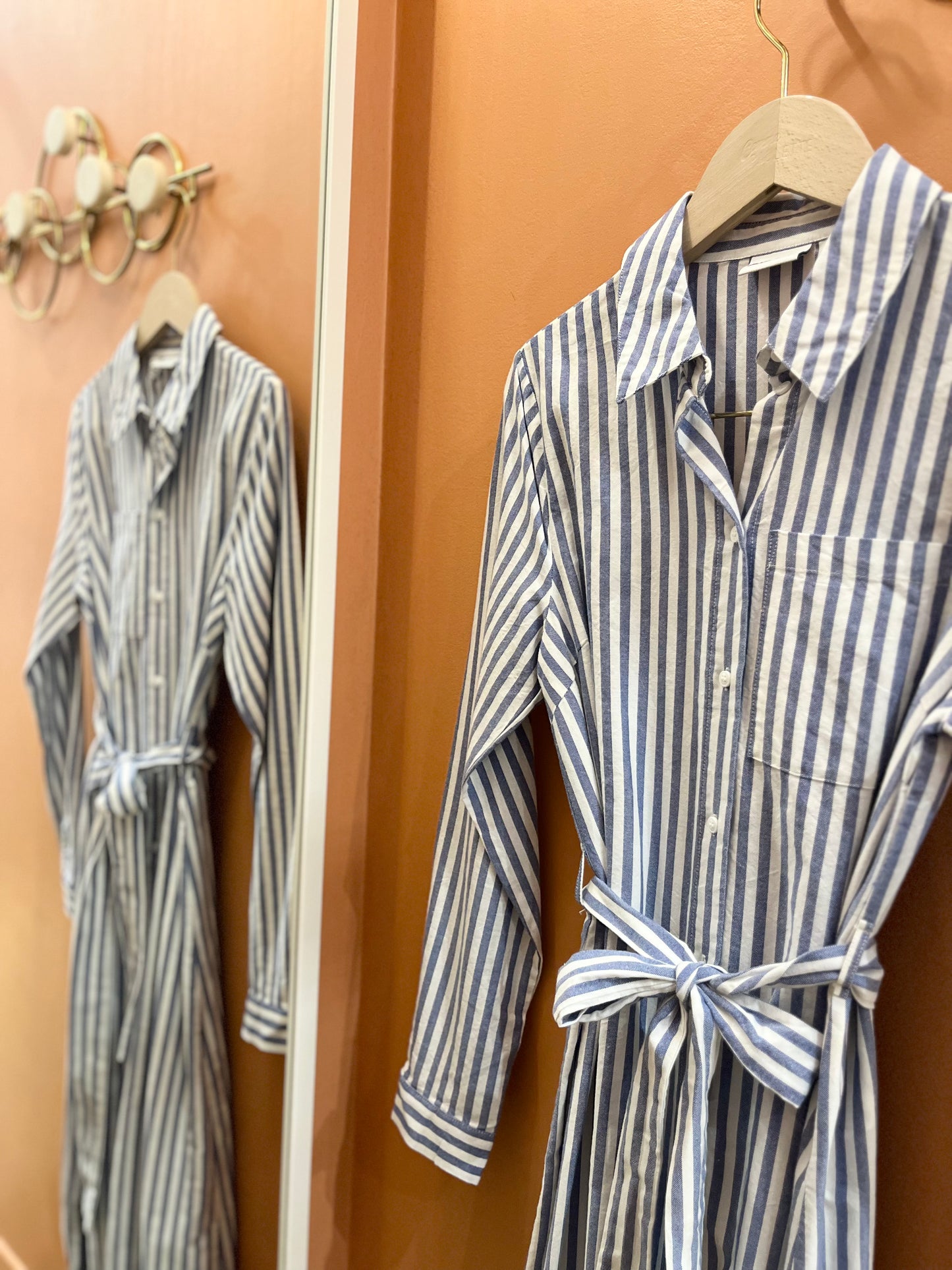 Robe MIRINI rayée bleue