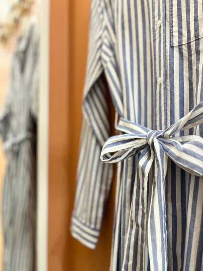 Robe MIRINI rayée bleue