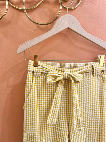 Pantalon VICTOIRE vichy jaune