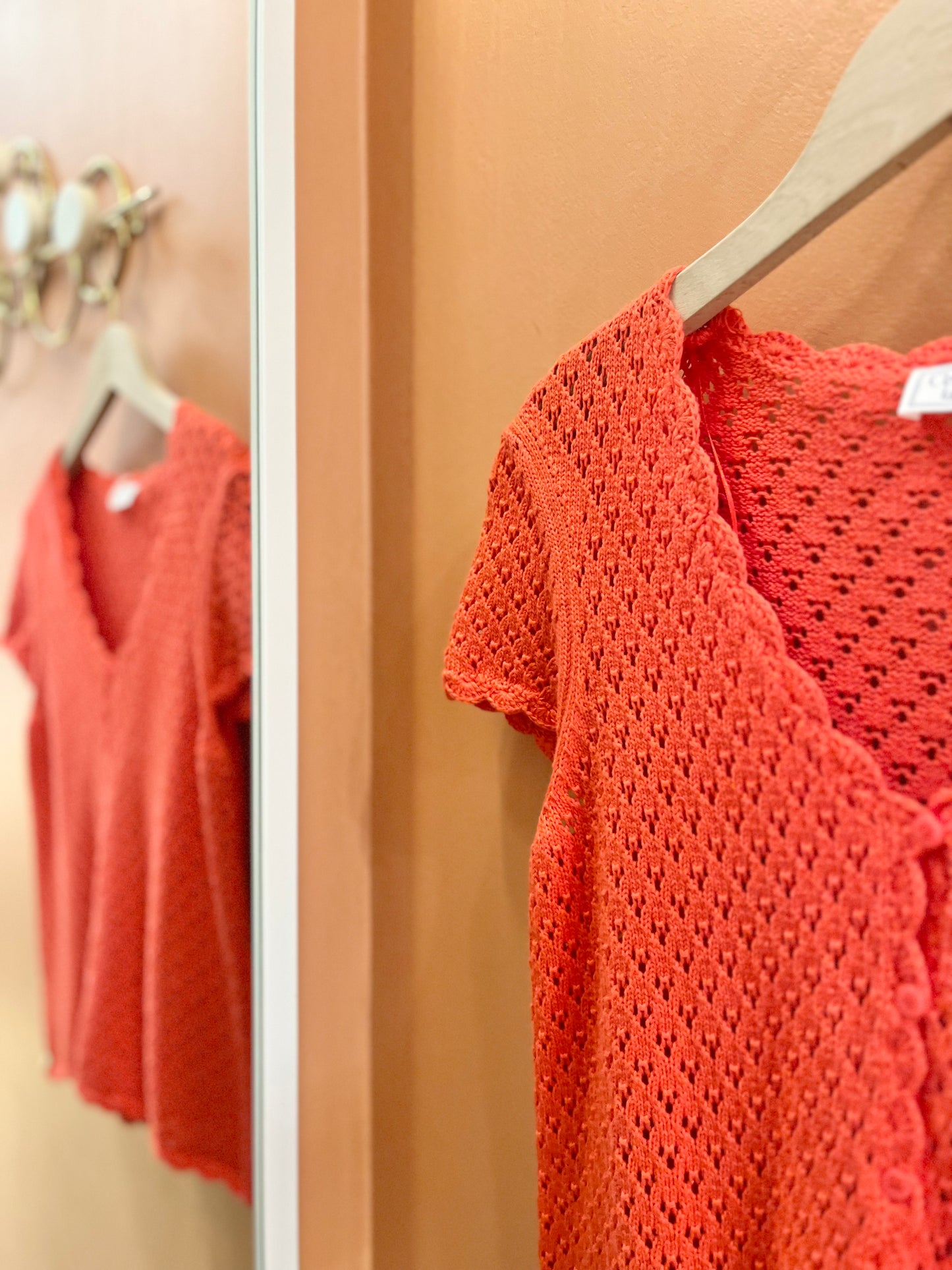 Haut LISA crochet coquelicot