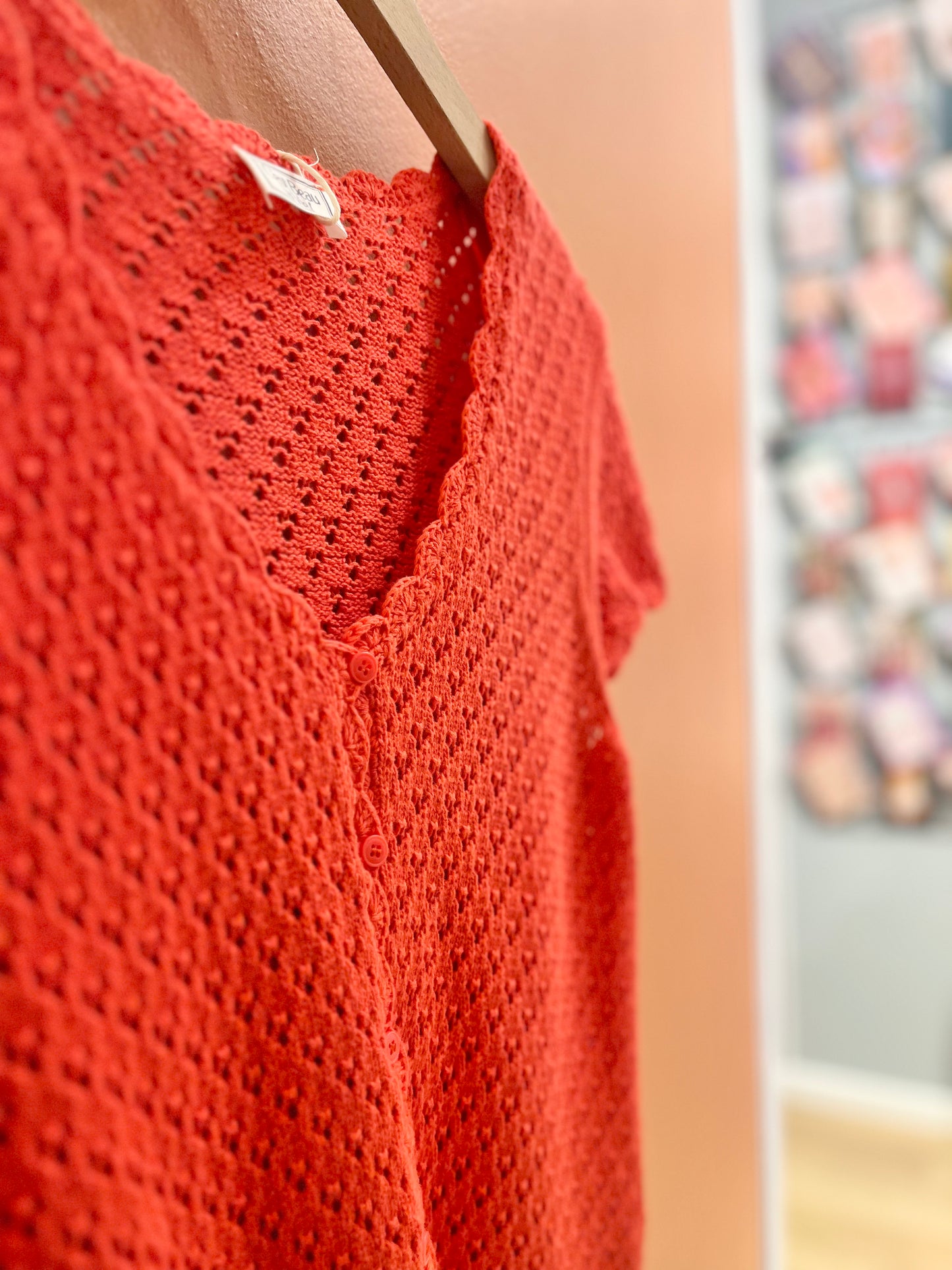 Haut LISA crochet coquelicot