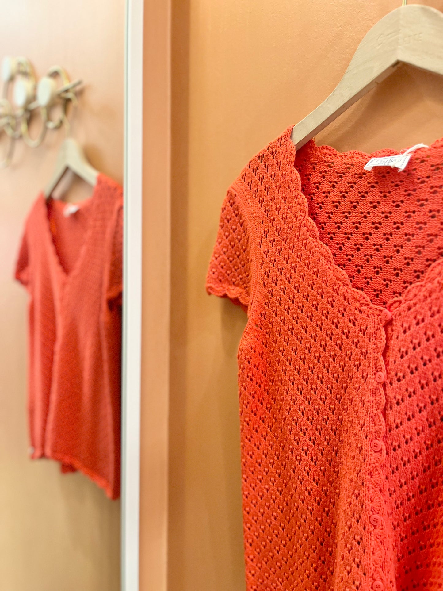 Haut LISA crochet coquelicot