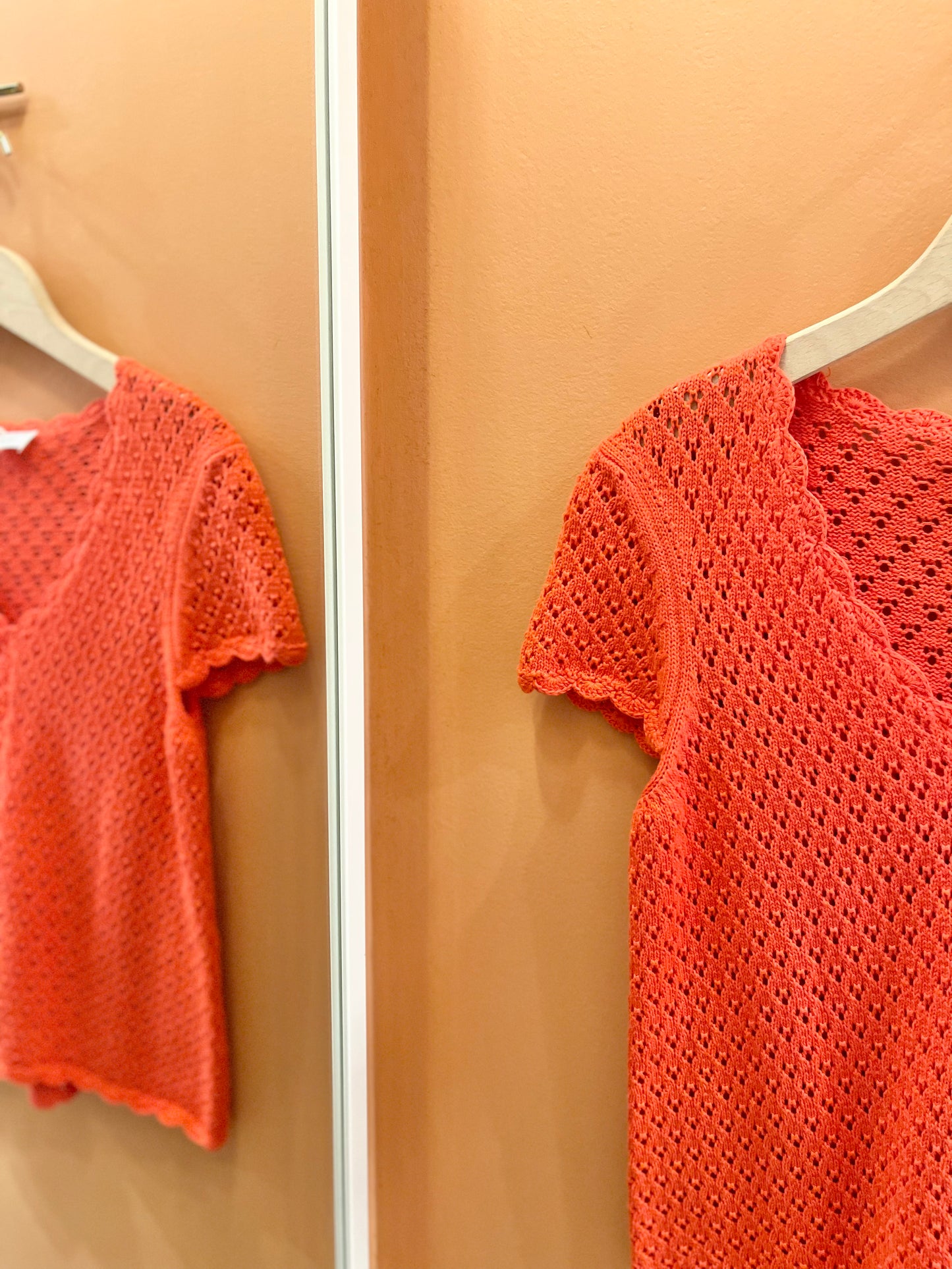 Haut LISA crochet coquelicot