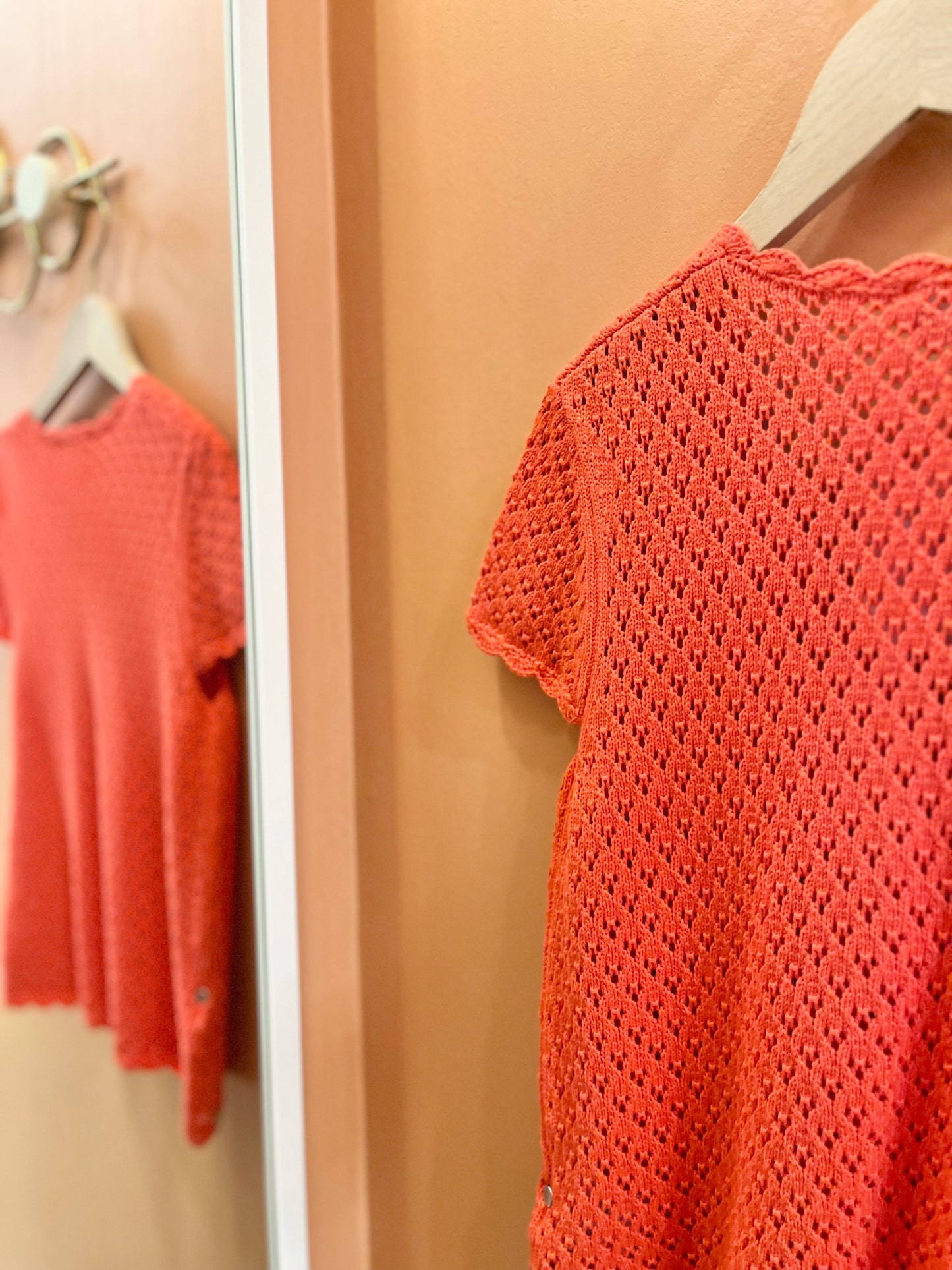 Haut LISA crochet coquelicot