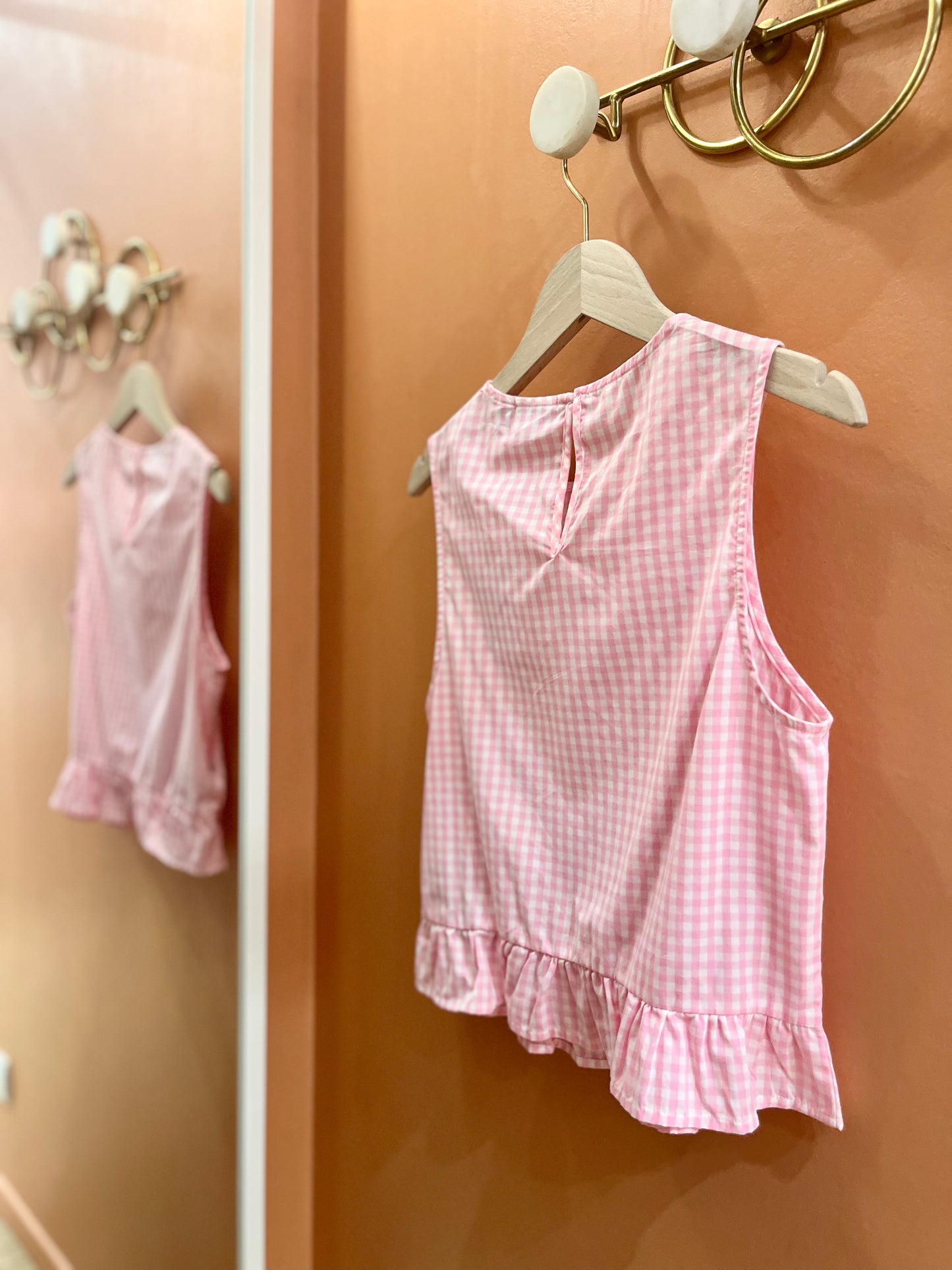 Haut BIBBY vichy rose