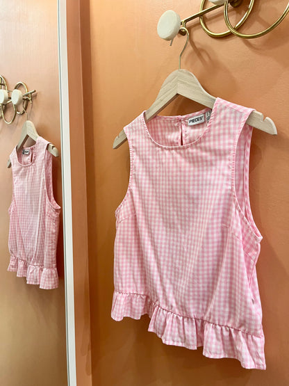 Haut BIBBY vichy rose