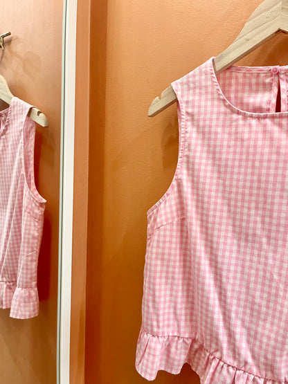 Haut BIBBY vichy rose