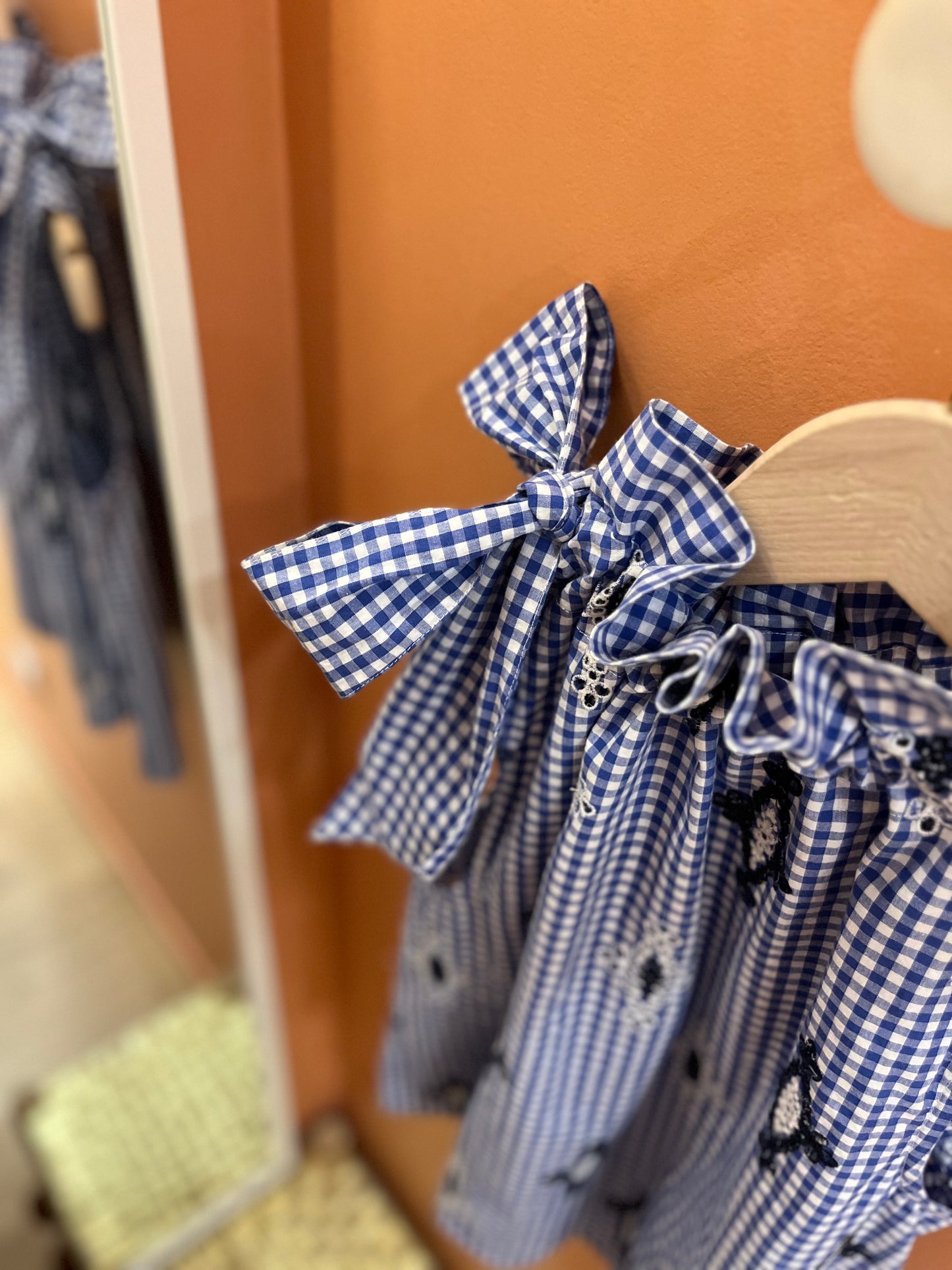 Haut TOMA vichy bleu
