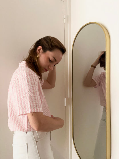 Chemise STINNA rayée rose