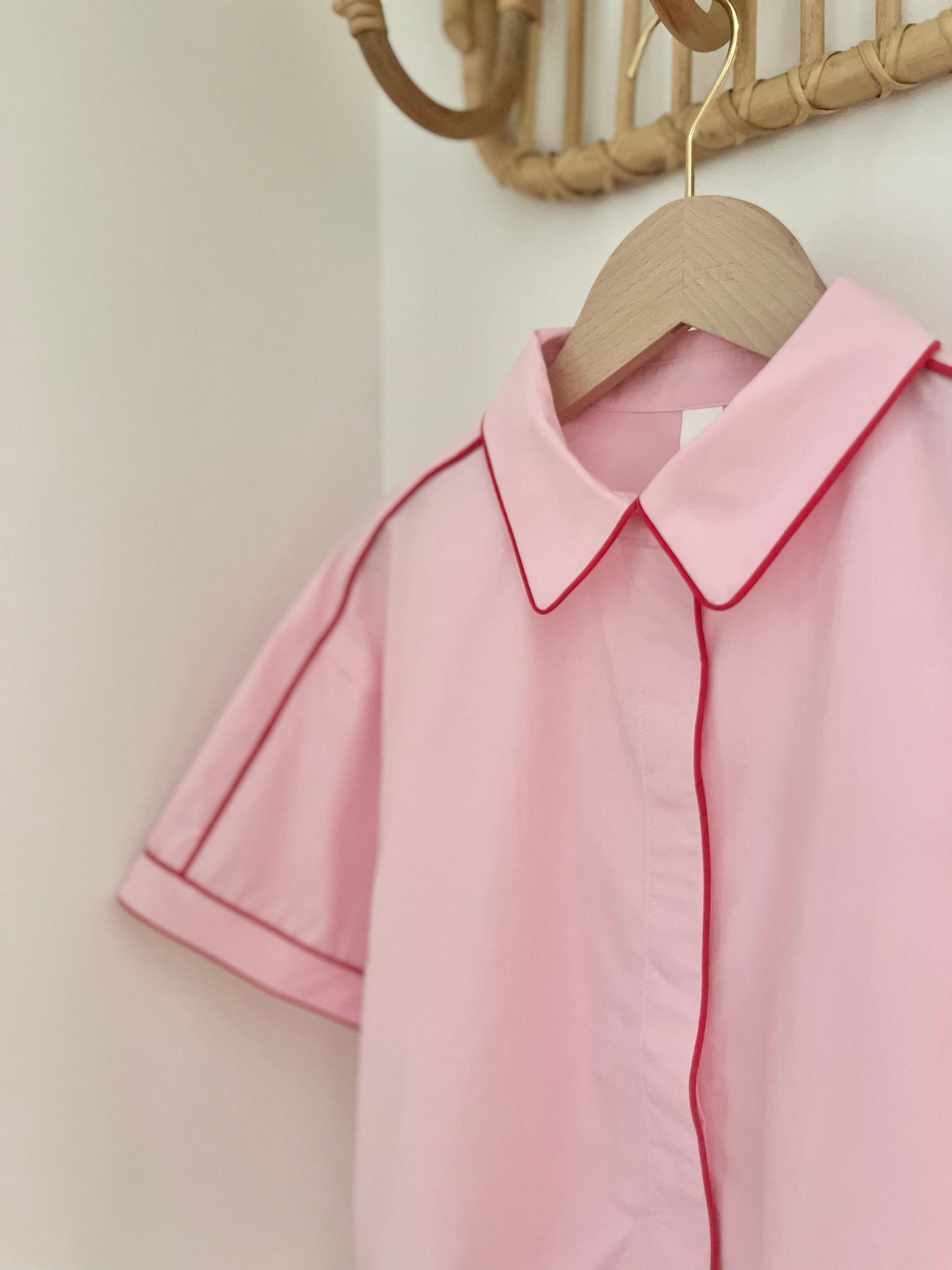 Chemise LEE rose/rouge