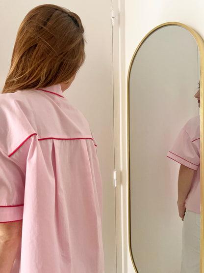 Chemise LEE rose/rouge