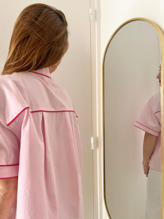 Chemise LEE rose/rouge