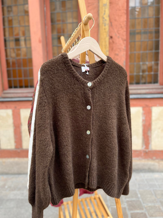 Gilet SUZANNE chocolat