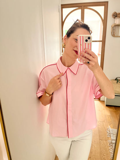 Chemise LEE rose/rouge