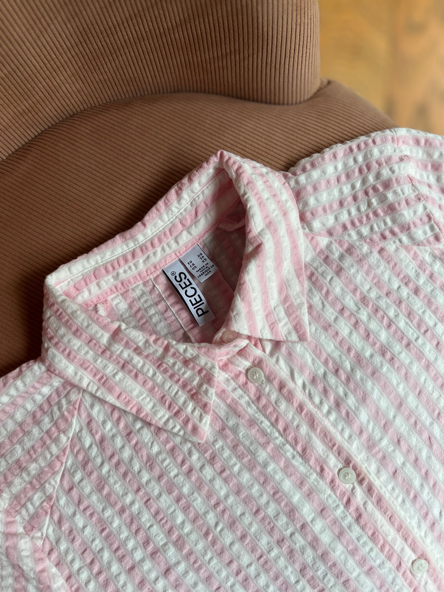 Chemise STINNA rayée rose